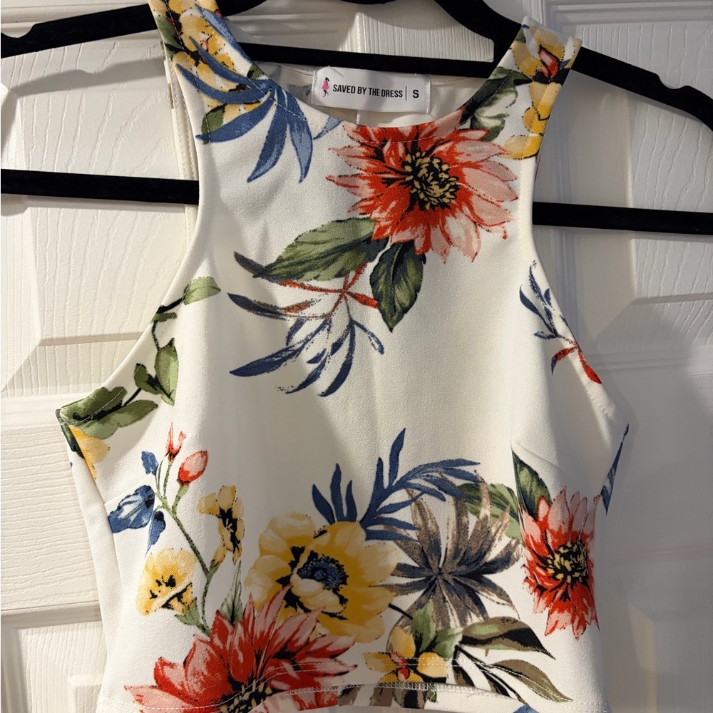 Saved by the Dress Floral Top & Skort Set